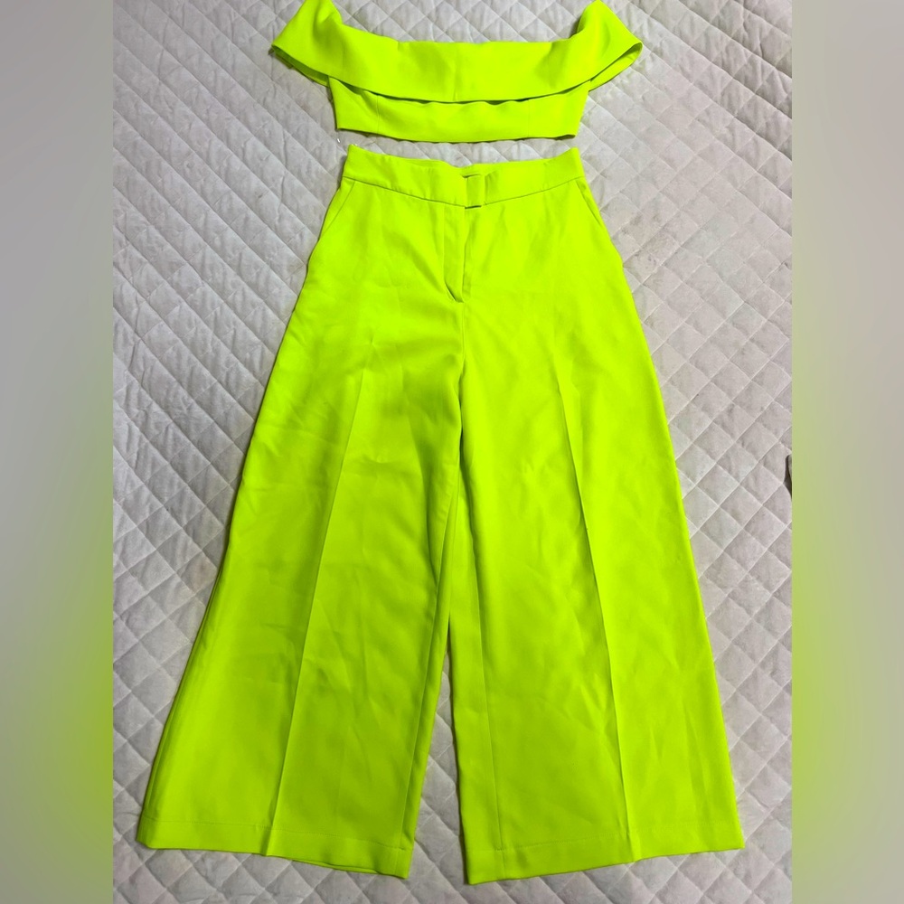 House of CB Bright Yellow Two-Piece Set